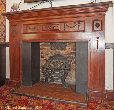 Fireplace in Rear Room.  by Michael Slaughter. Published on 